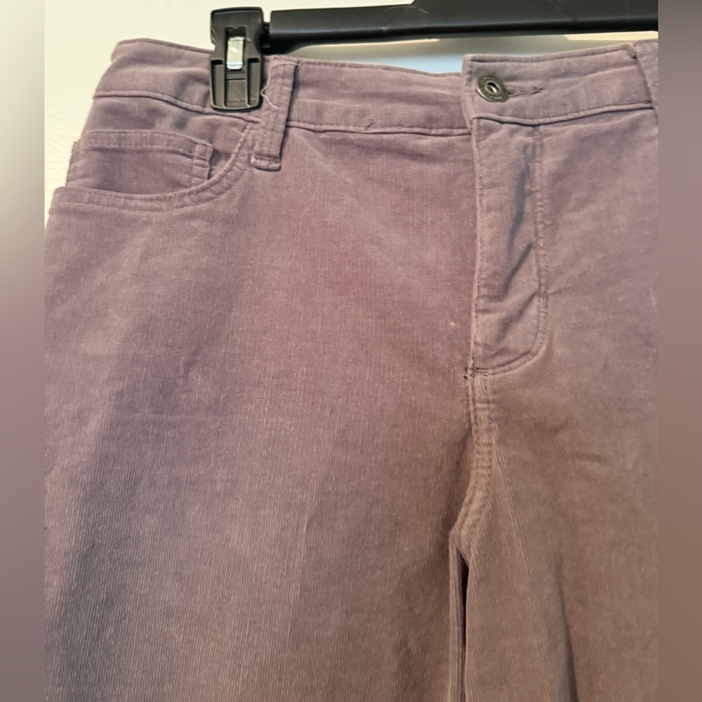 St. John's Bay Women's Straight Leg corduroy Jeans in Deep Brown - Picture 2 of 6